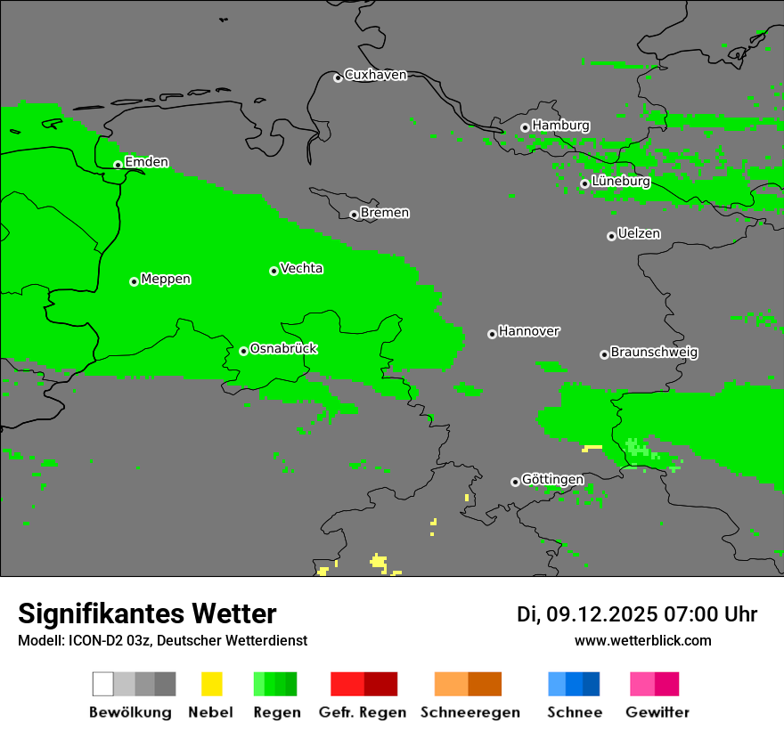 Modellkarten Signifikantes Wetter