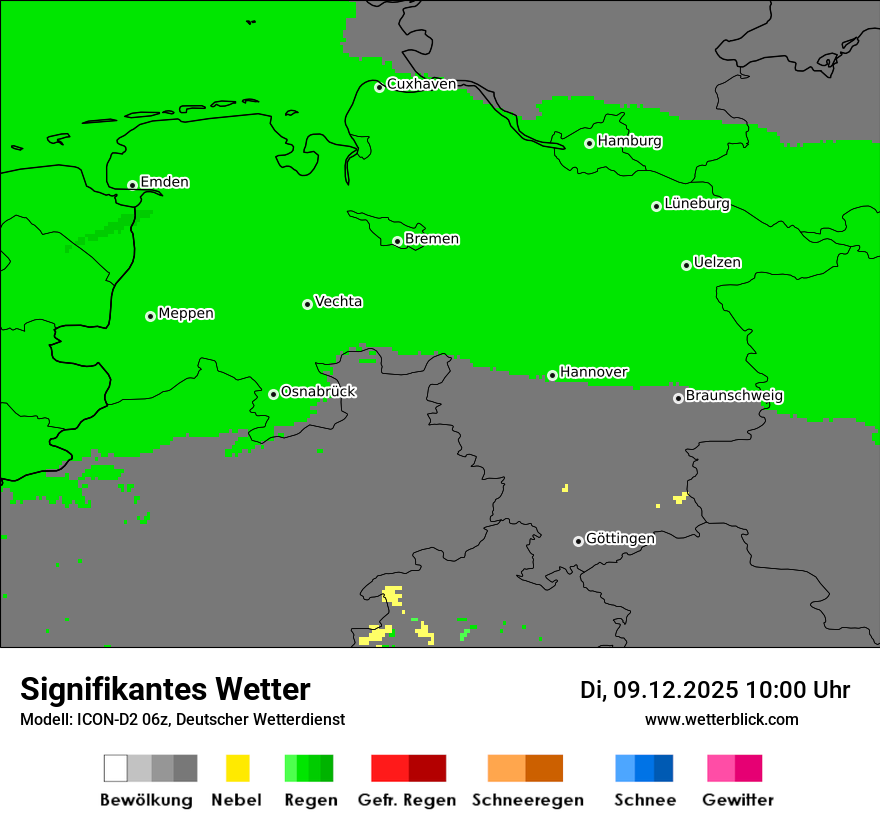 Modellkarten Signifikantes Wetter