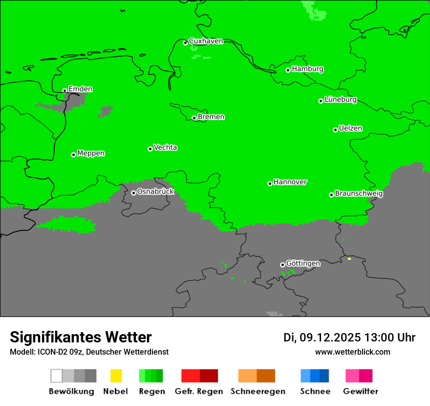 Modellkarten Signifikantes Wetter
