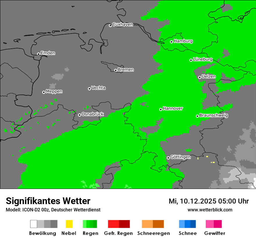 Modellkarten Signifikantes Wetter