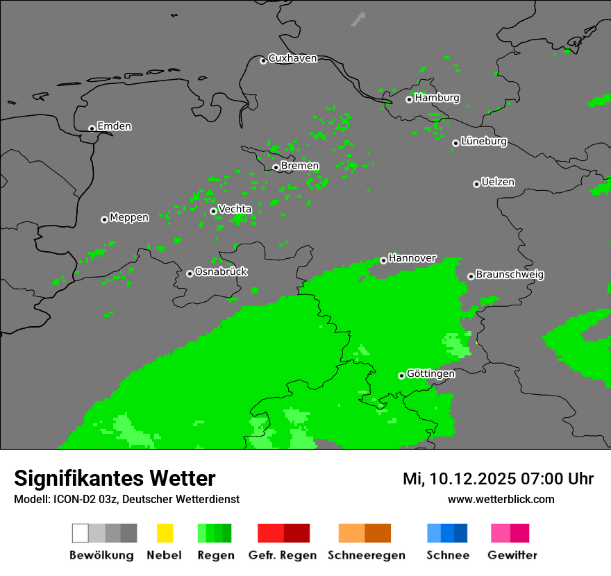 Modellkarten Signifikantes Wetter