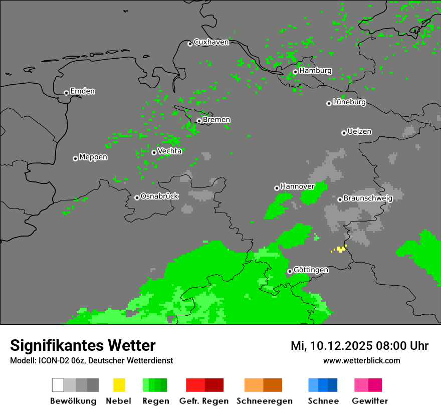 Modellkarten Signifikantes Wetter