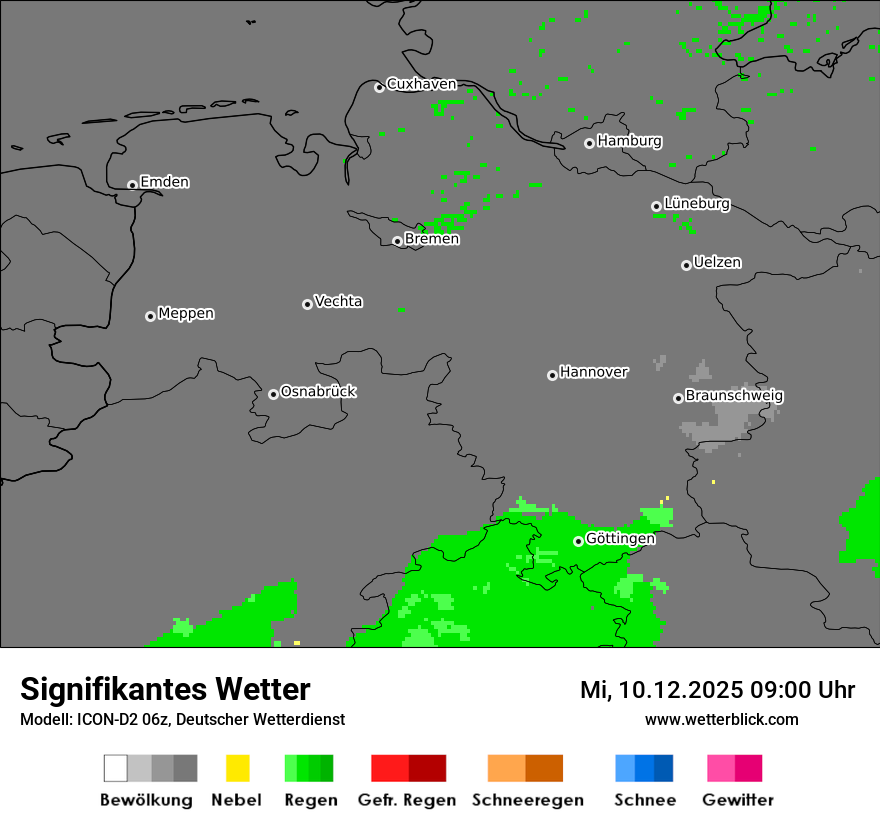 Modellkarten Signifikantes Wetter