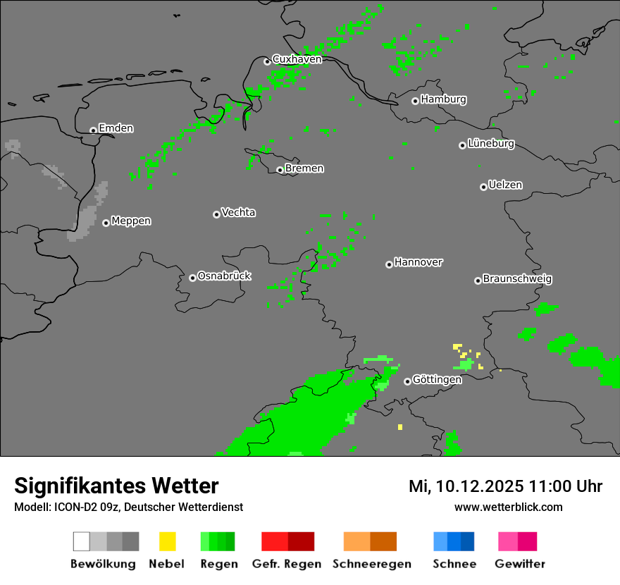 Modellkarten Signifikantes Wetter
