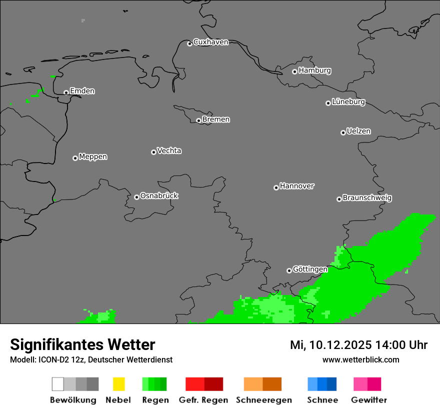 Modellkarten Signifikantes Wetter