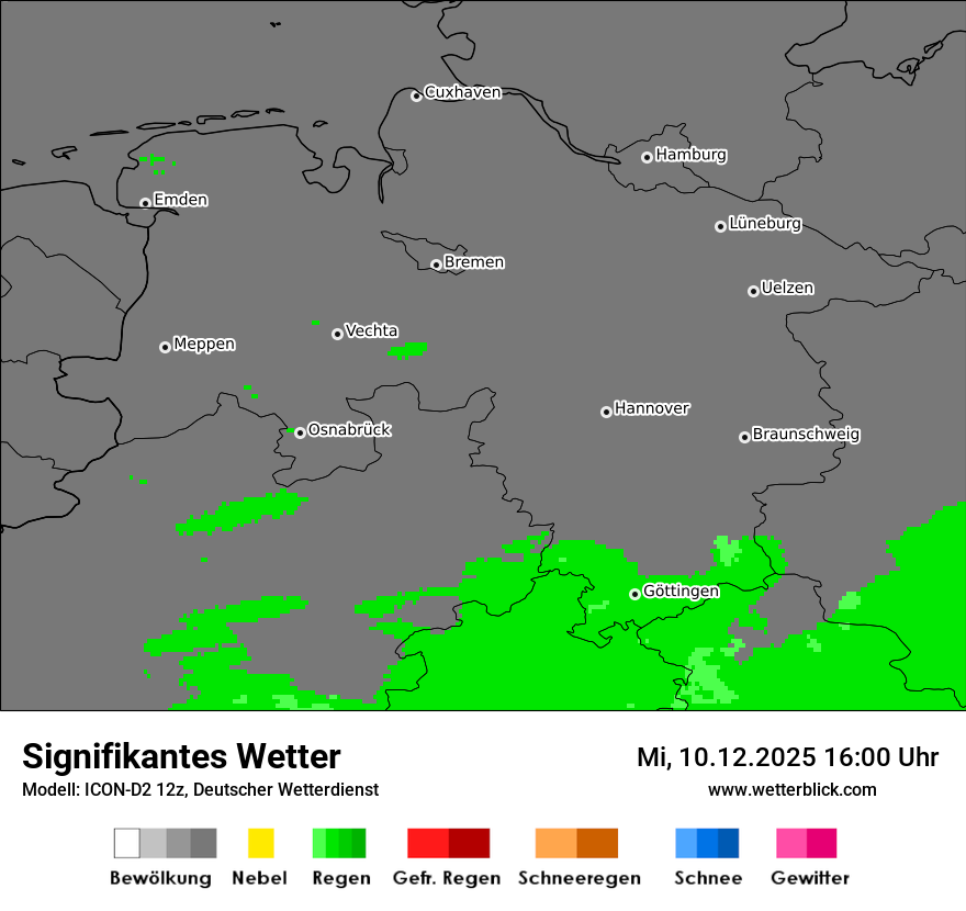 Modellkarten Signifikantes Wetter