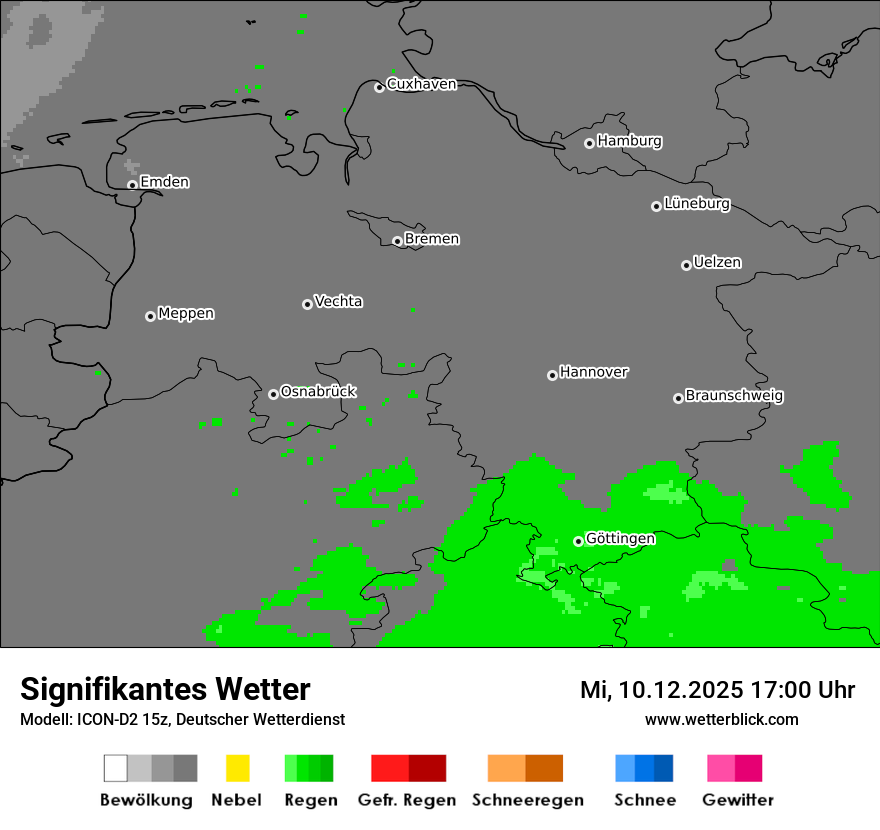Modellkarten Signifikantes Wetter