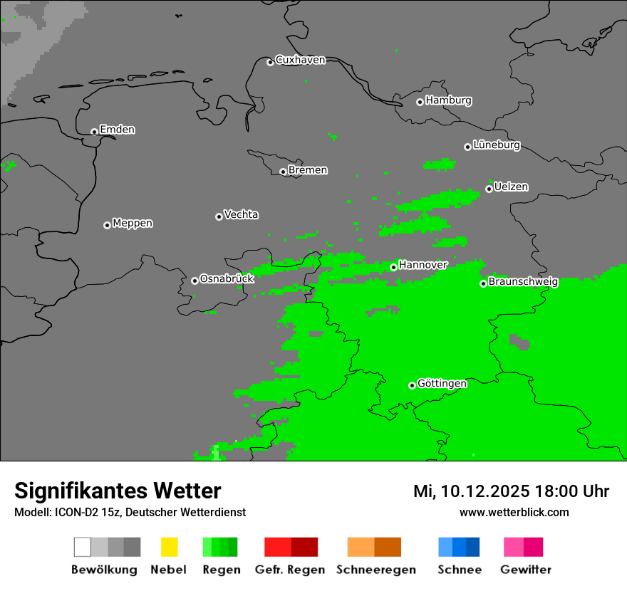 Modellkarten Signifikantes Wetter