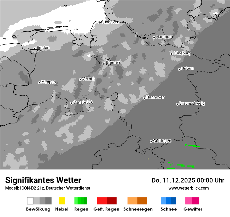 Modellkarten Signifikantes Wetter