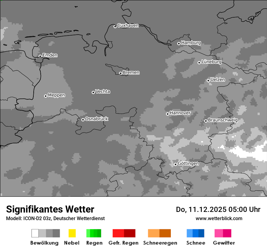 Modellkarten Signifikantes Wetter