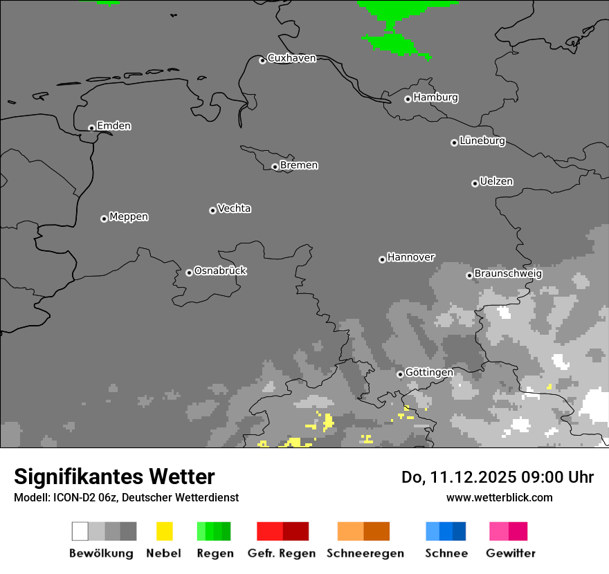 Modellkarten Signifikantes Wetter