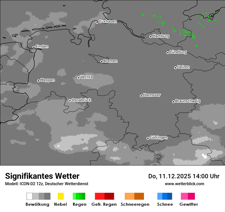 Modellkarten Signifikantes Wetter