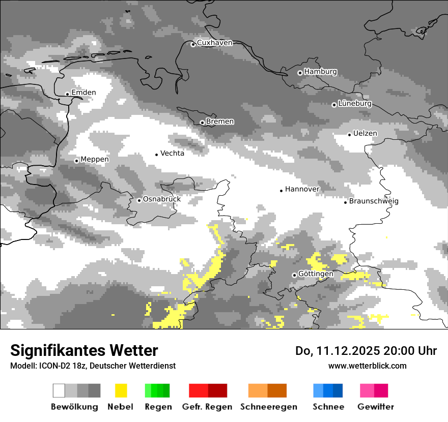 Modellkarten Signifikantes Wetter