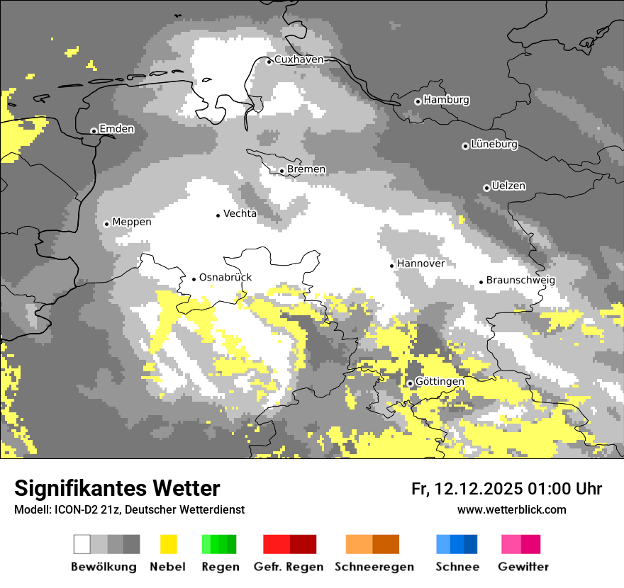 Modellkarten Signifikantes Wetter