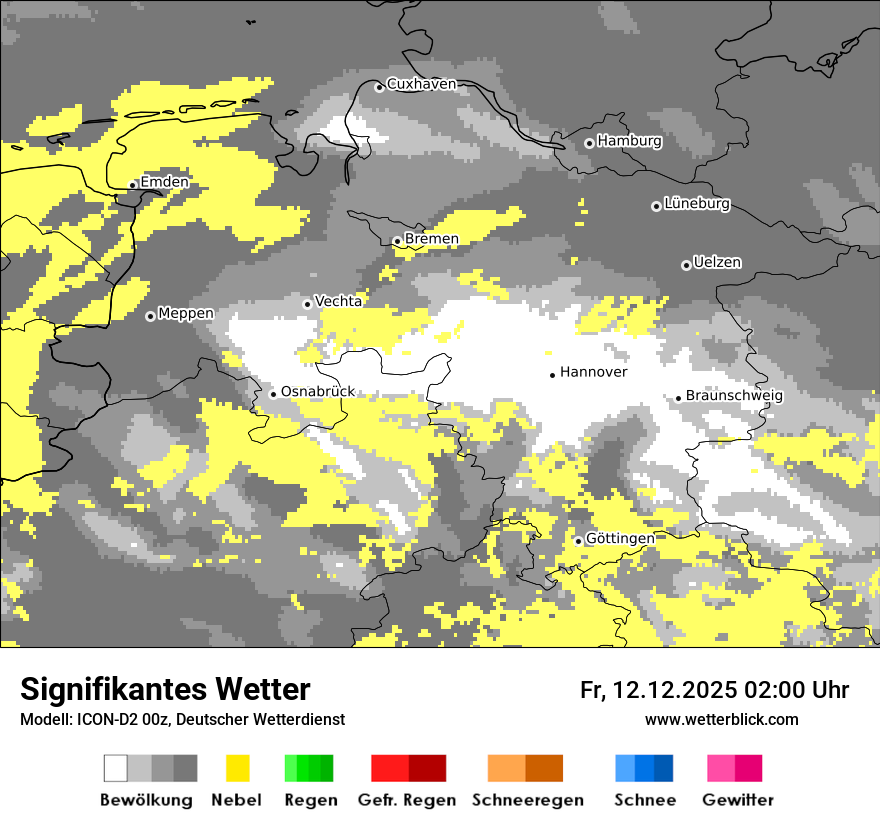 Modellkarten Signifikantes Wetter
