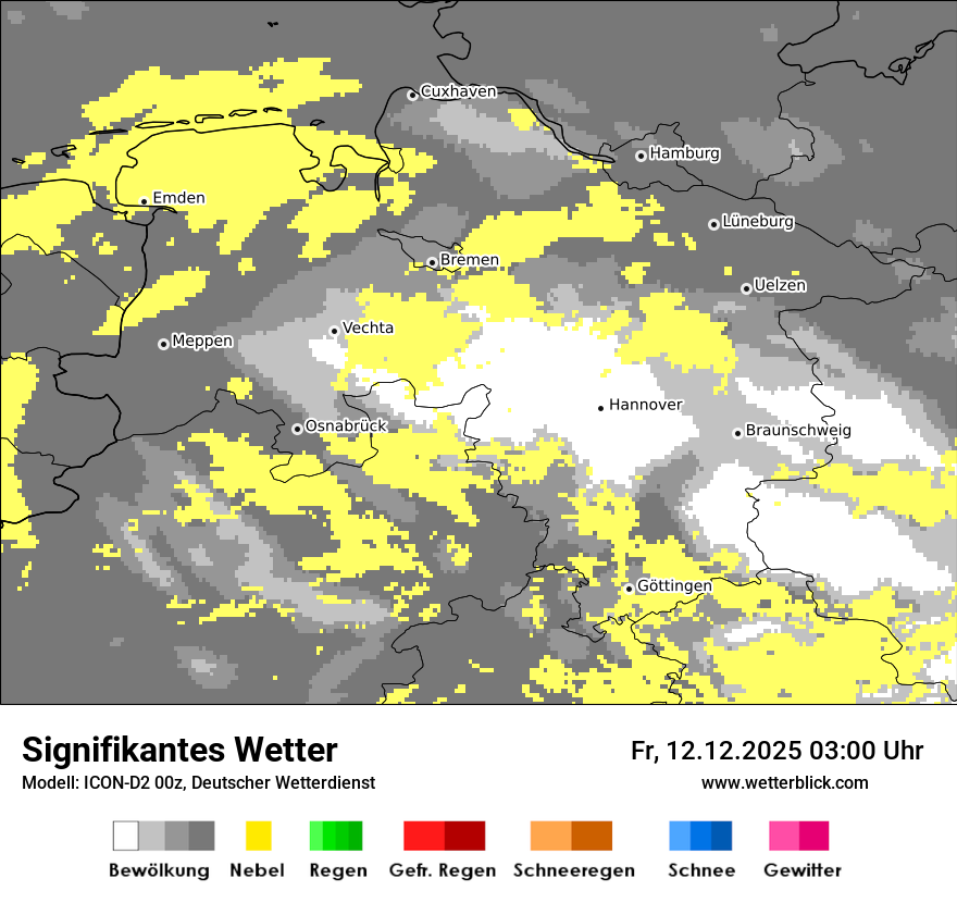 Modellkarten Signifikantes Wetter
