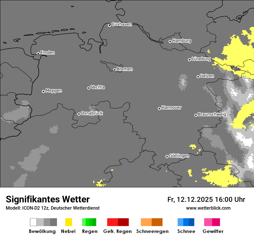 Modellkarten Signifikantes Wetter