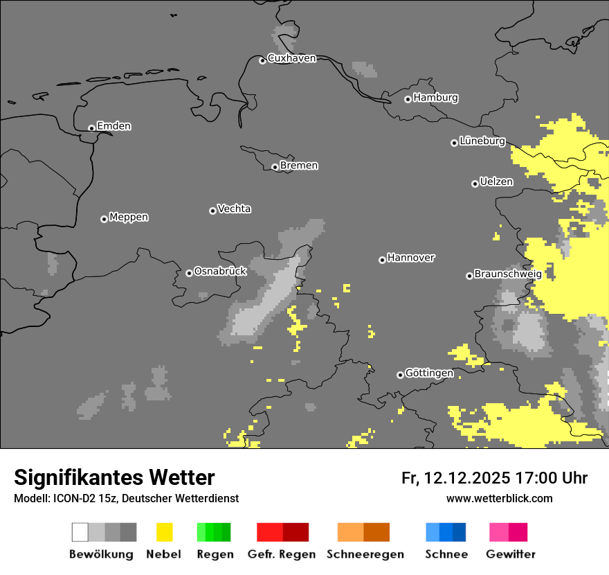 Modellkarten Signifikantes Wetter