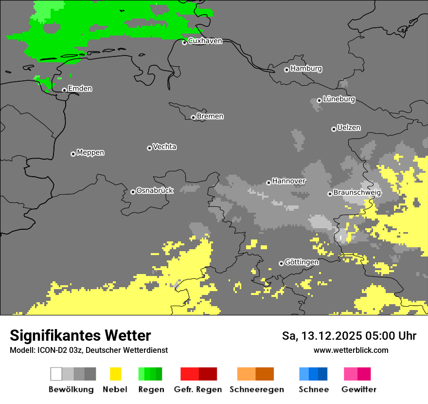 Modellkarten Signifikantes Wetter