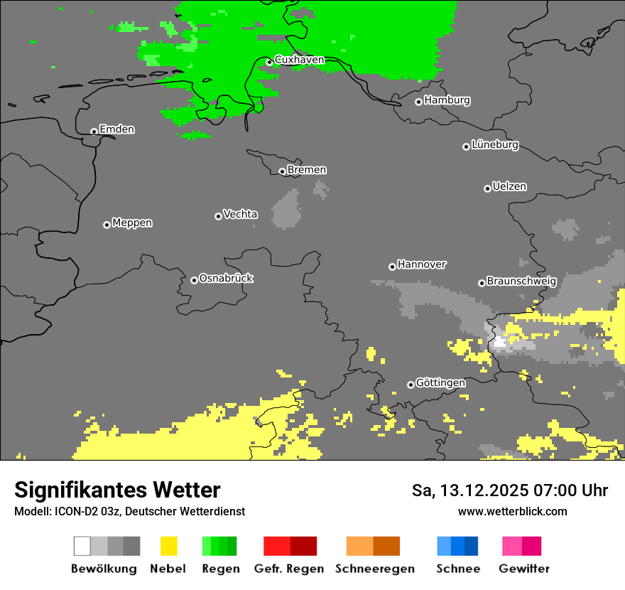 Modellkarten Signifikantes Wetter