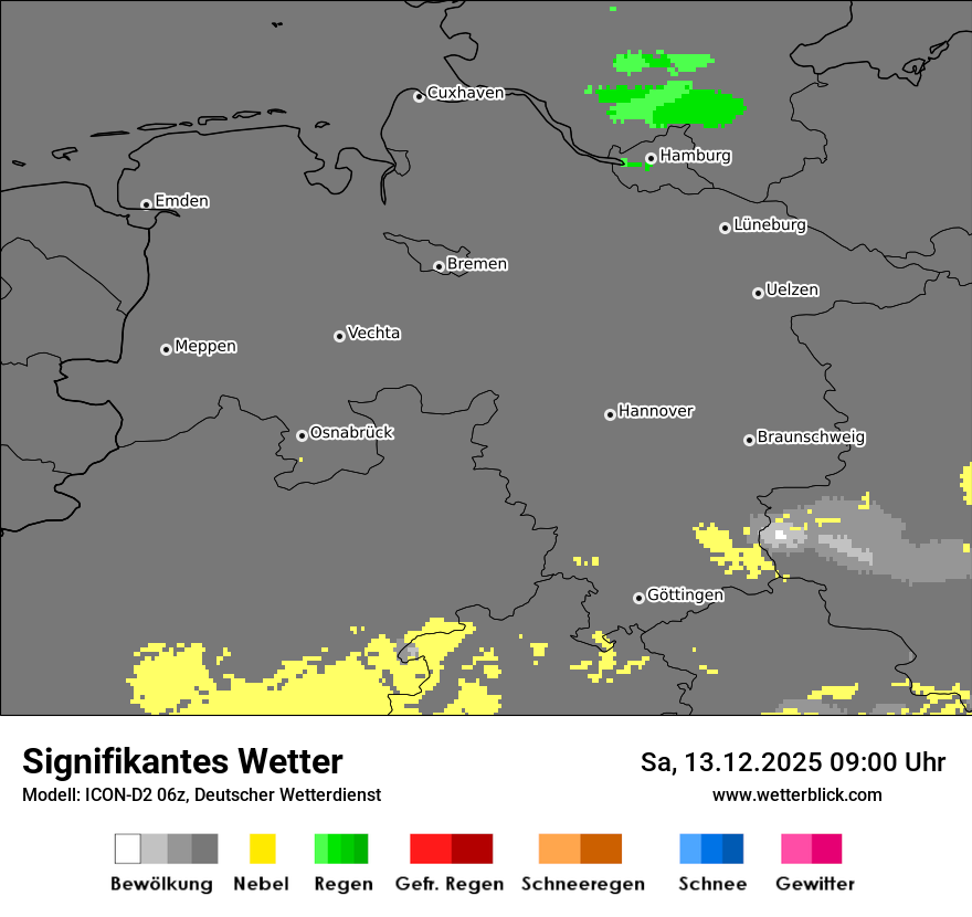Modellkarten Signifikantes Wetter