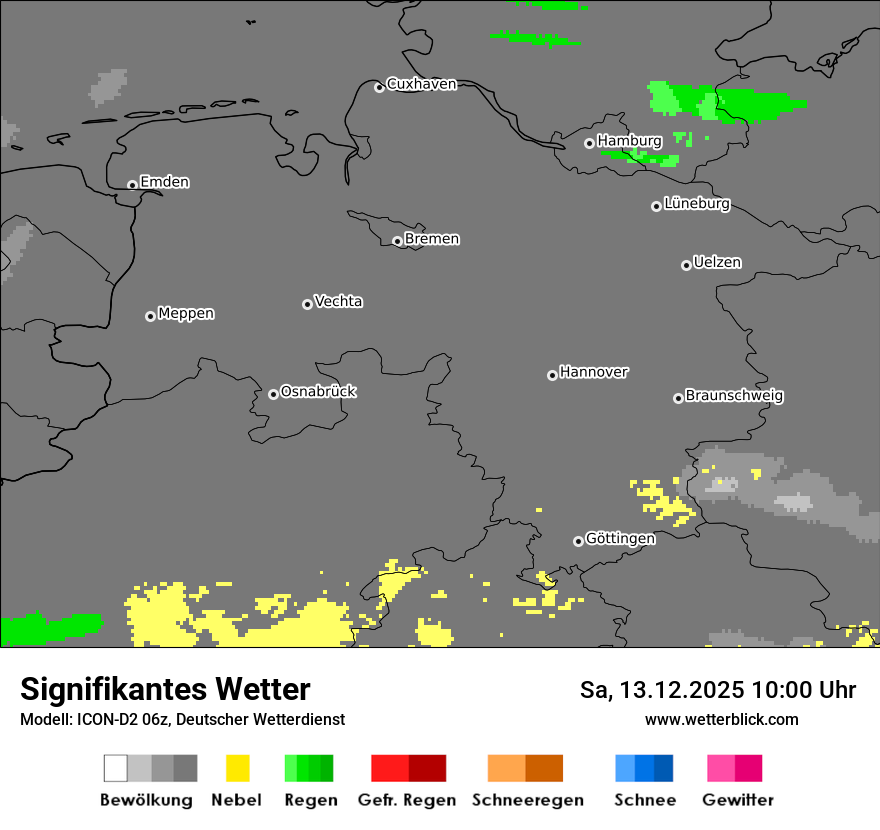 Modellkarten Signifikantes Wetter