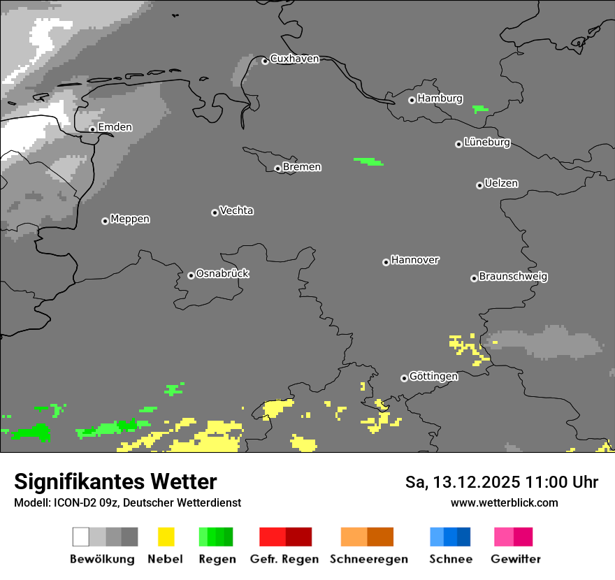 Modellkarten Signifikantes Wetter