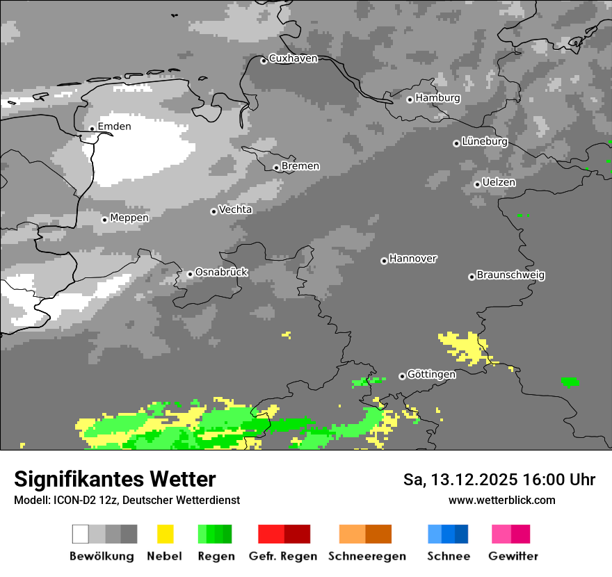 Modellkarten Signifikantes Wetter