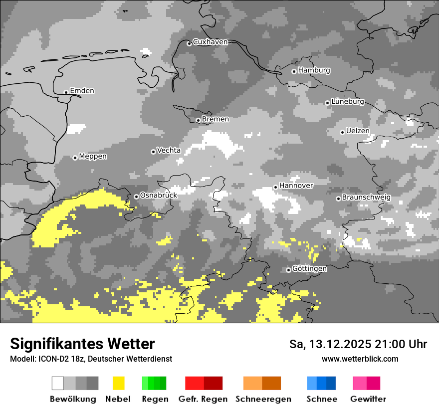 Modellkarten Signifikantes Wetter