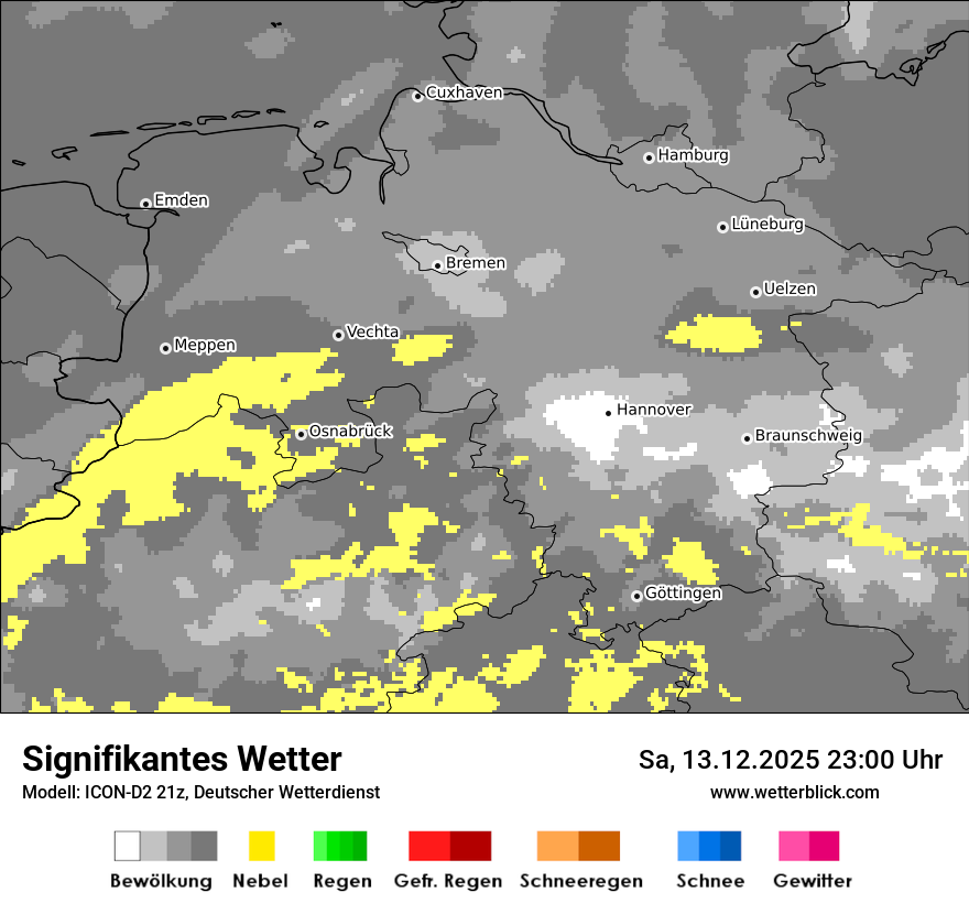 Modellkarten Signifikantes Wetter