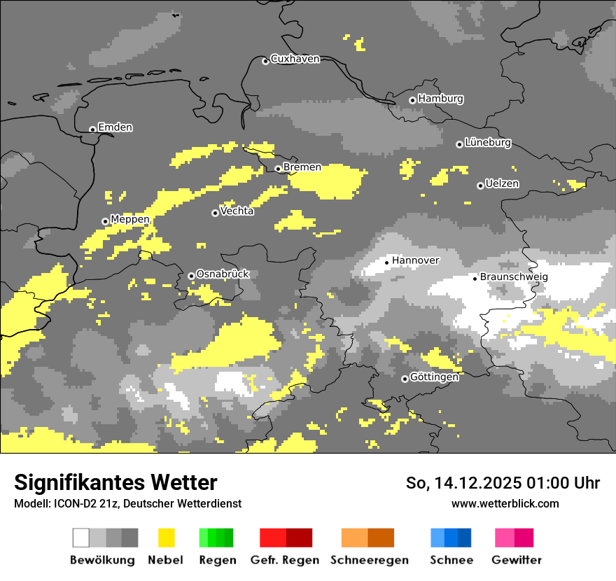 Modellkarten Signifikantes Wetter