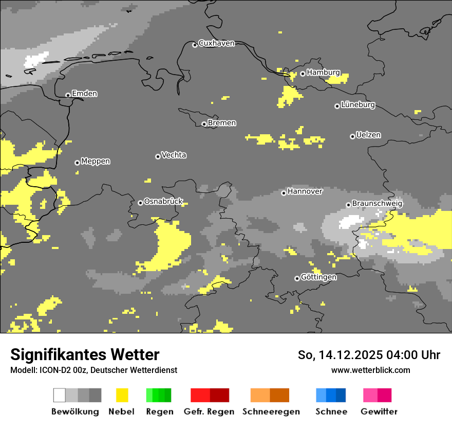 Modellkarten Signifikantes Wetter