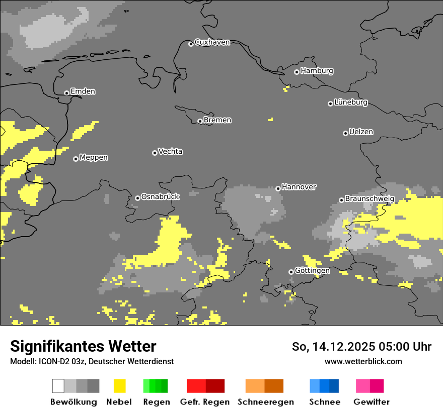 Modellkarten Signifikantes Wetter