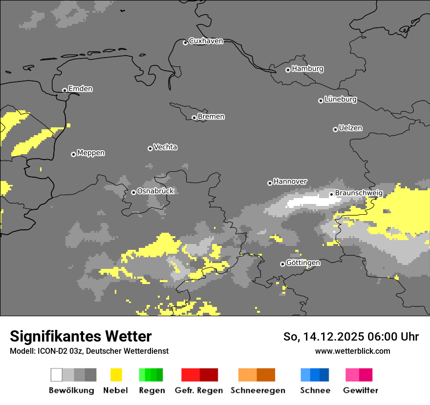 Modellkarten Signifikantes Wetter
