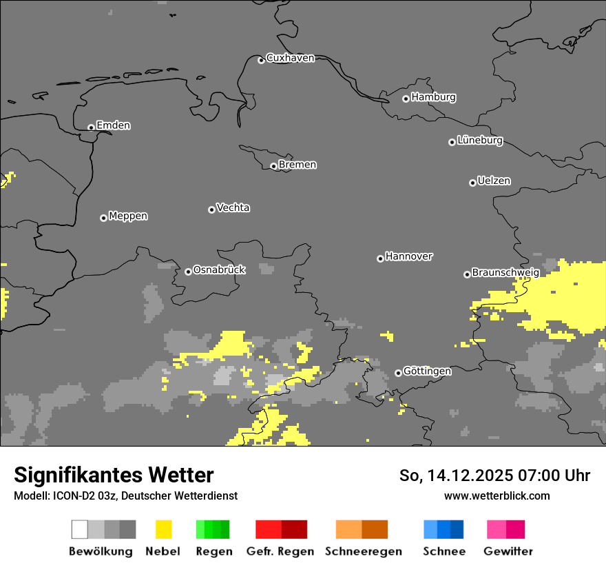 Modellkarten Signifikantes Wetter