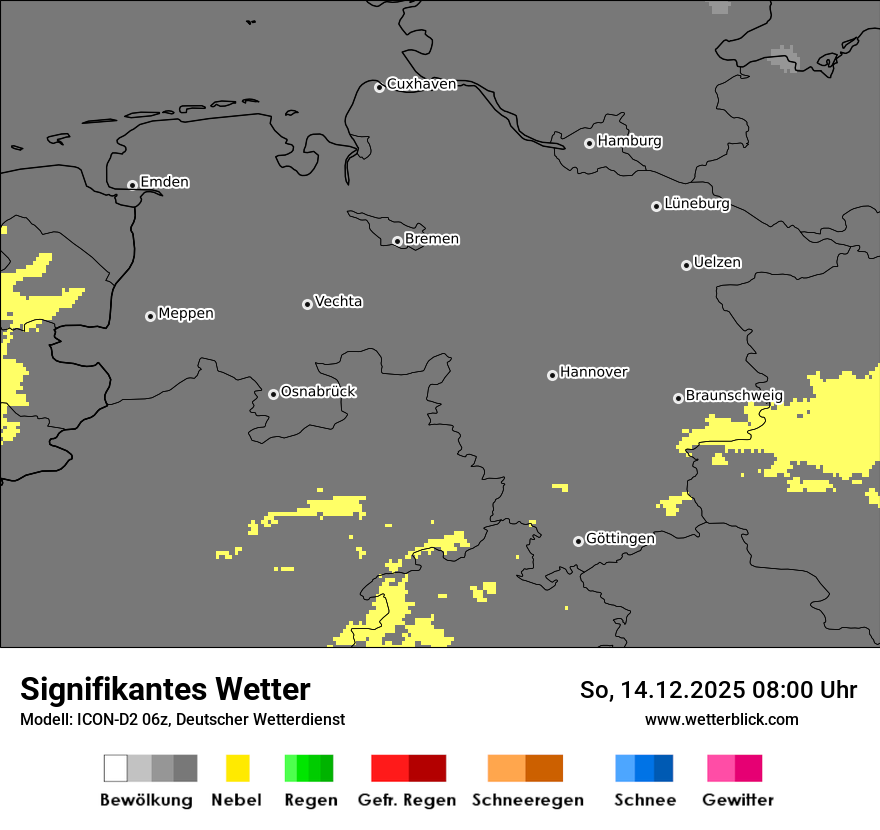 Modellkarten Signifikantes Wetter