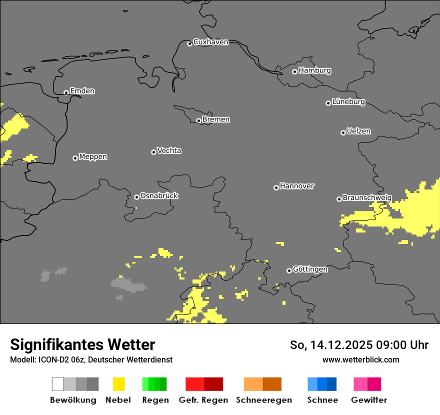 Modellkarten Signifikantes Wetter