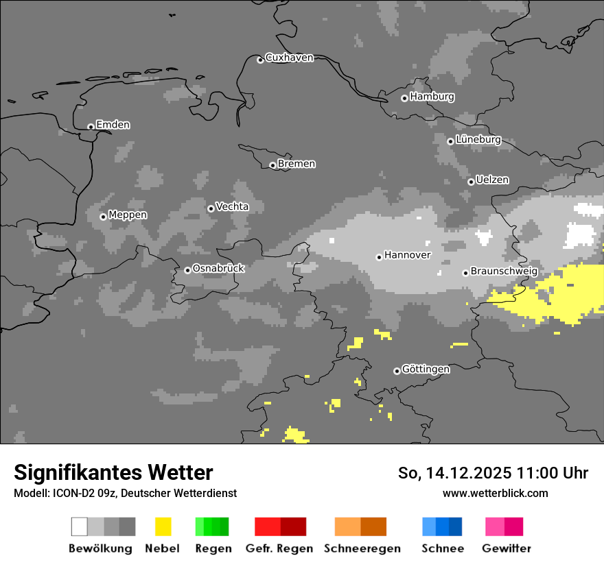 Modellkarten Signifikantes Wetter