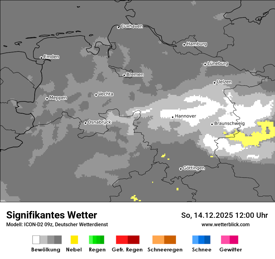 Modellkarten Signifikantes Wetter
