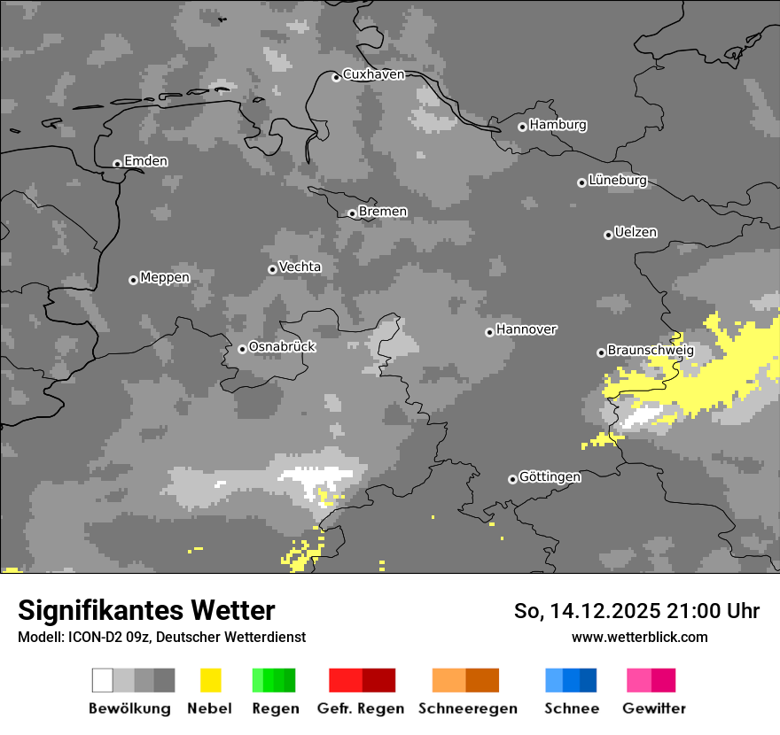 Modellkarten Signifikantes Wetter