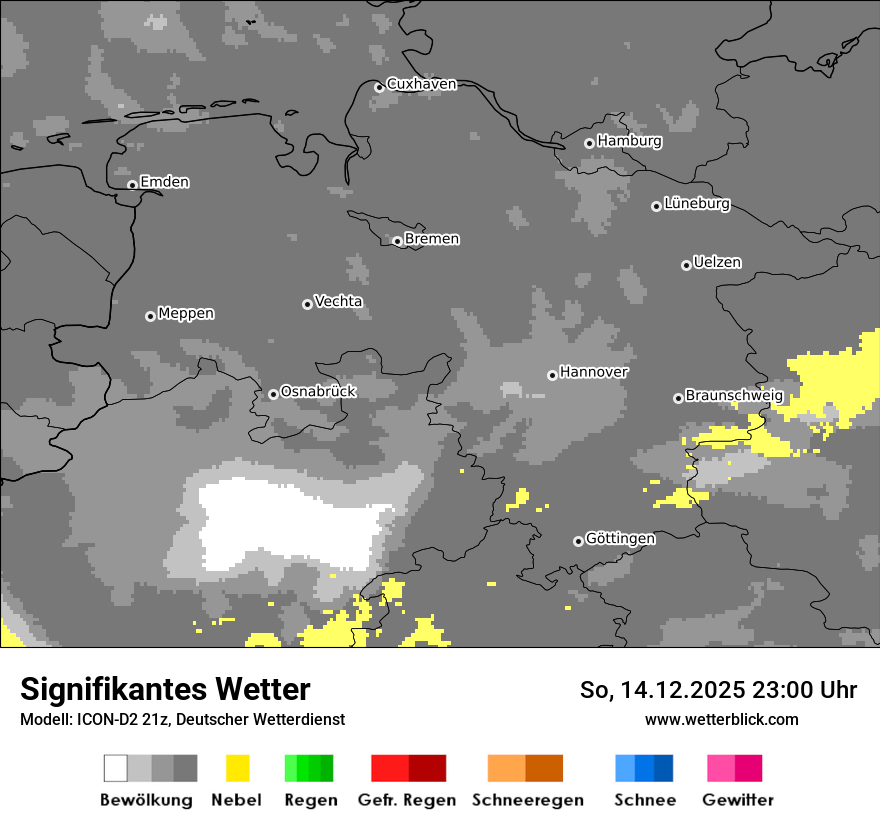 Modellkarten Signifikantes Wetter