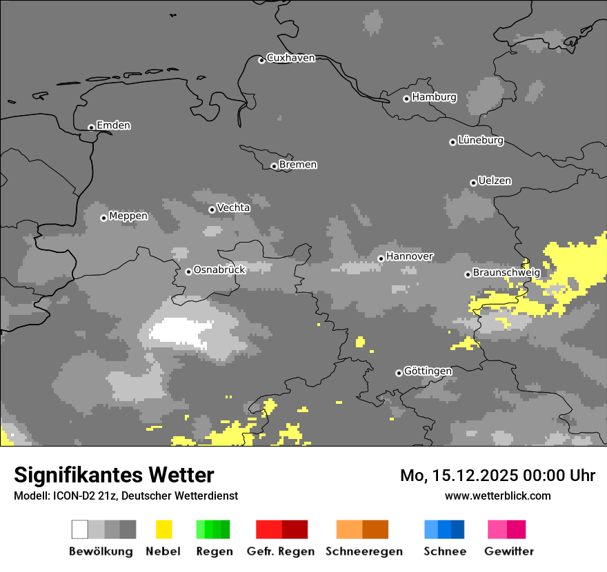 Modellkarten Signifikantes Wetter