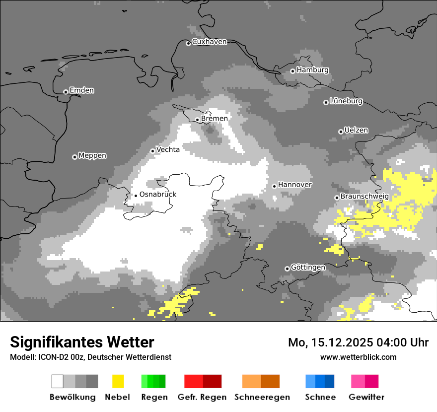 Modellkarten Signifikantes Wetter