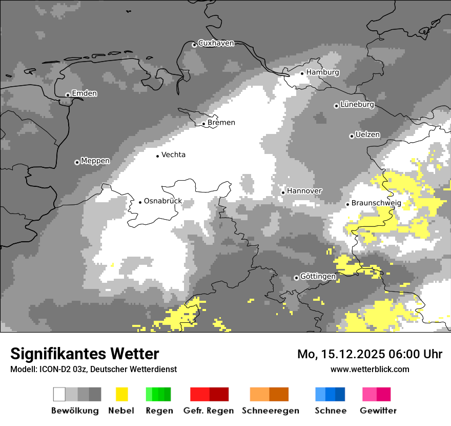 Modellkarten Signifikantes Wetter