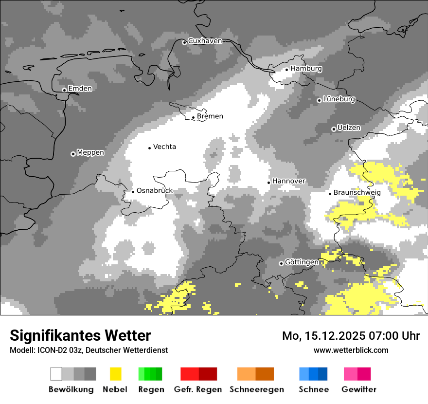 Modellkarten Signifikantes Wetter