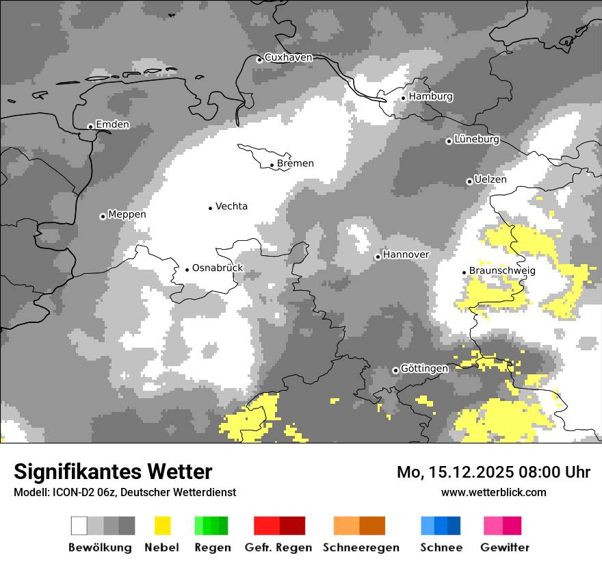 Modellkarten Signifikantes Wetter