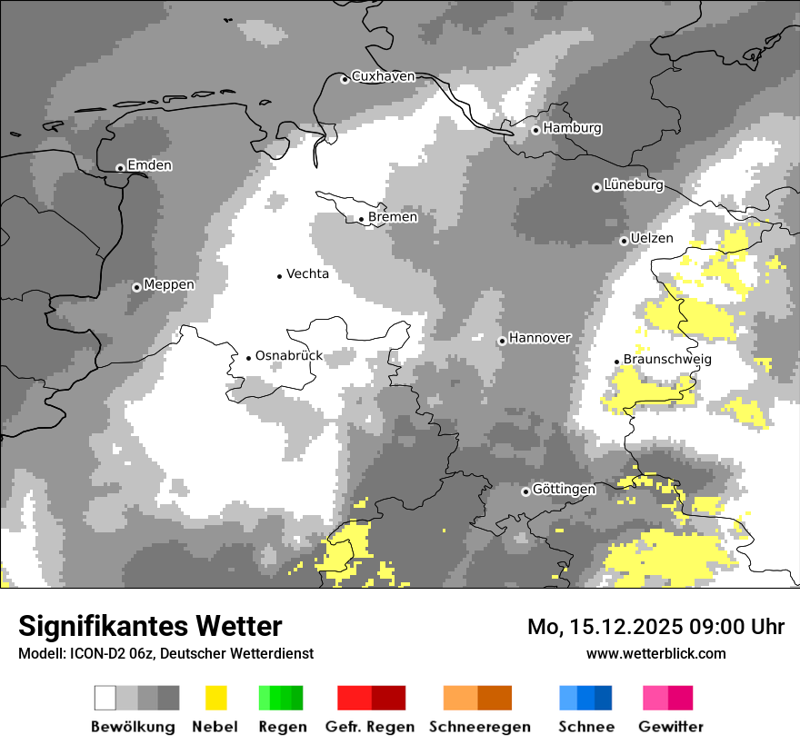 Modellkarten Signifikantes Wetter