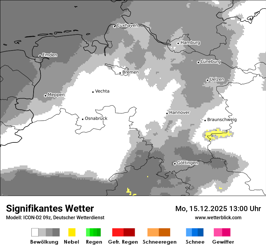 Modellkarten Signifikantes Wetter