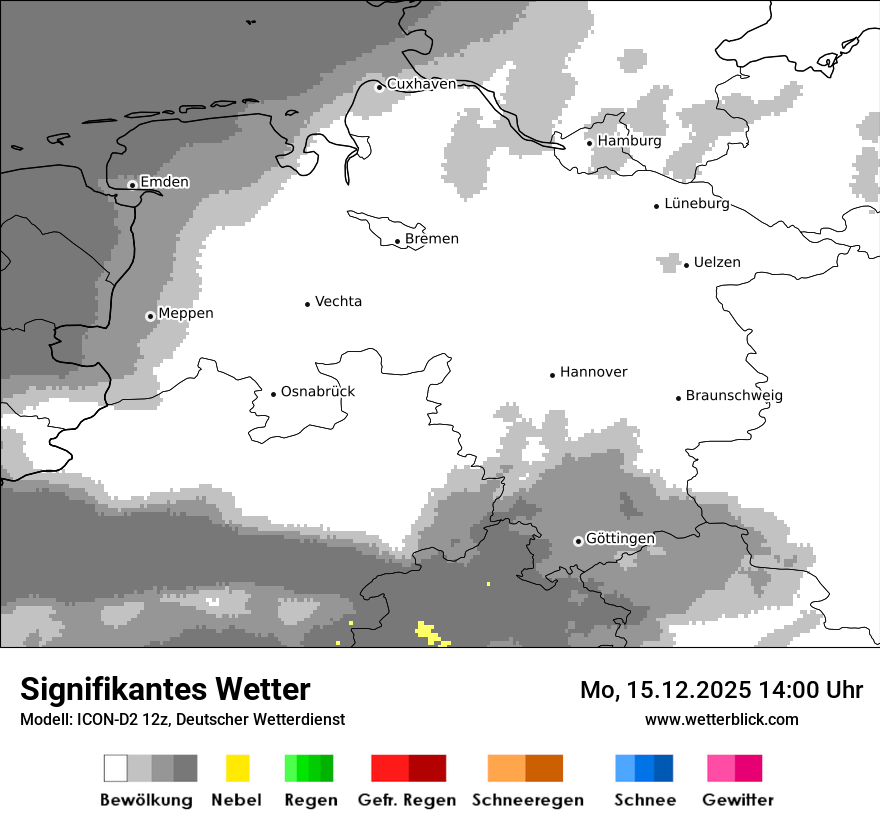 Modellkarten Signifikantes Wetter
