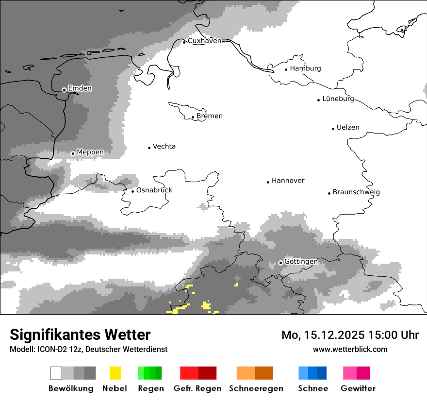 Modellkarten Signifikantes Wetter